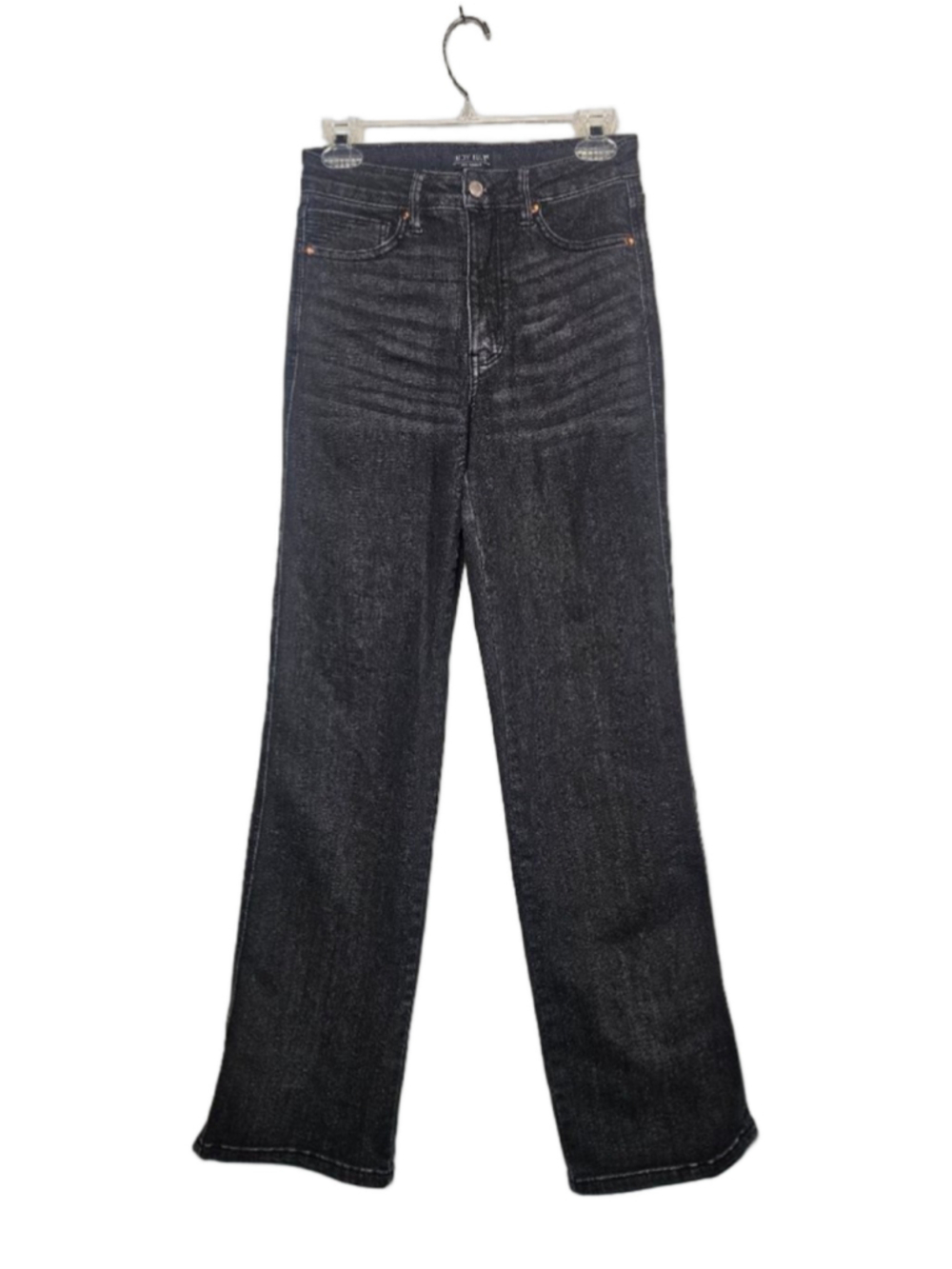 Judy Blue Black Straight Leg Jeans High Waist Tummy Control Denim 3/26 EUC